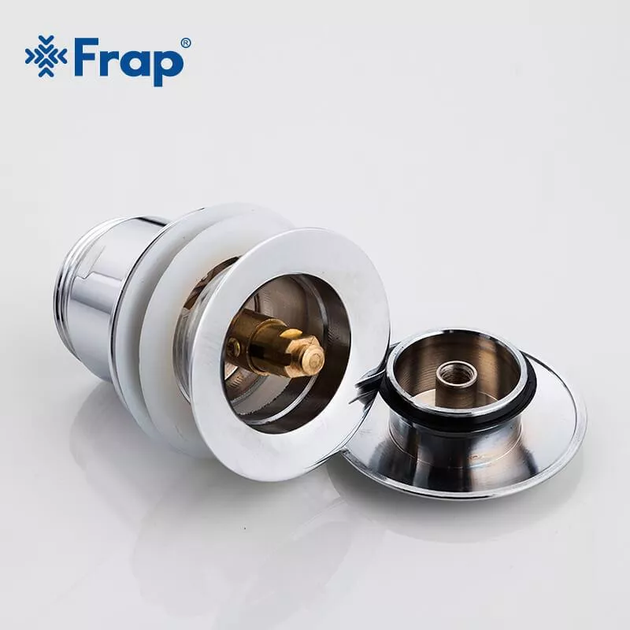 Донний клапан F60, автомат, 1 1/4", хром frap F60 - изображение 4