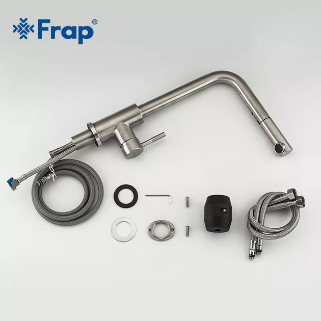 Змішувач для кухні з висувним виливом F60899, сатин frap F60899 - изображение 7