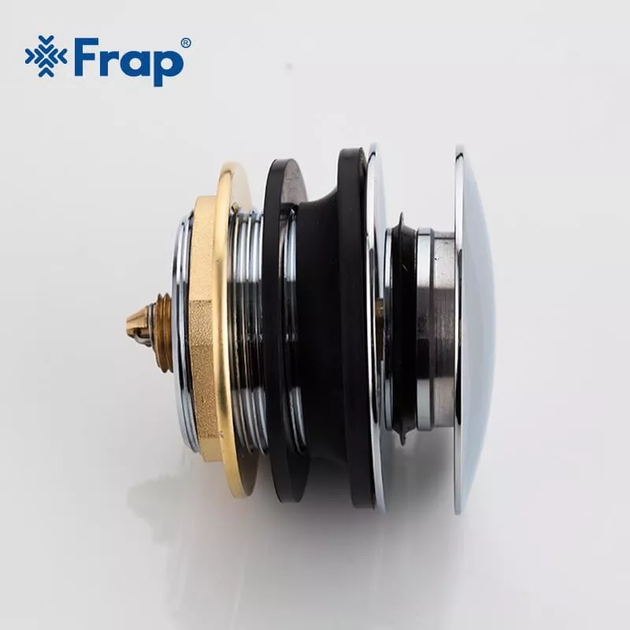 Випуск для ванни F63, автомат, 1 1/2", хром. - зображення 3