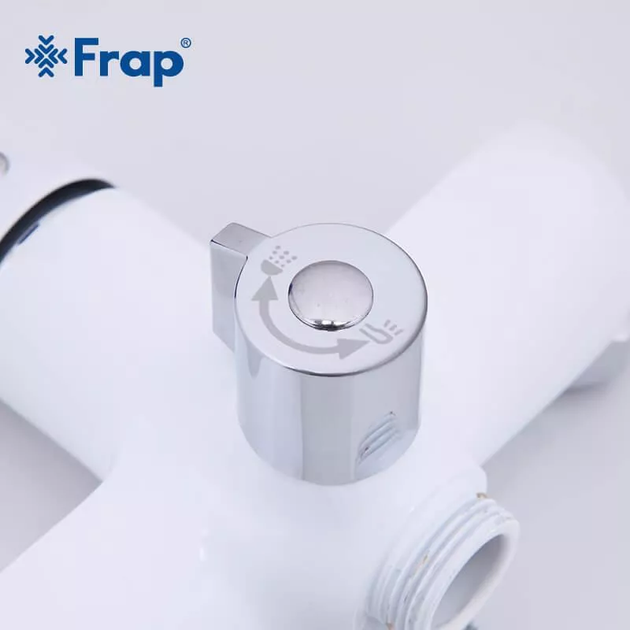 Змішувач для ванни F2234, білий/хром frap F2234 - Фото 5 Змішувач для ванни F2234, білий/хром frap F2234 - изображение 5