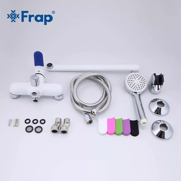 Змішувач для ванни F2234, білий/хром frap F2234 - Фото 6 Змішувач для ванни F2234, білий/хром frap F2234 - изображение 6