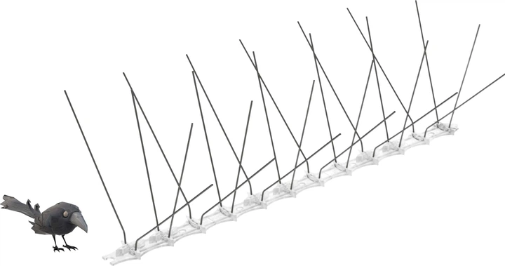 Нержавіючі шипи від птахів Kadax 33 x 17 см 9 шт. (K551) - зображення 8