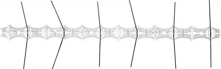 Нержавіючі шипи від птахів Kadax 33 x 9 см 9 шт. (K550) - зображення 6