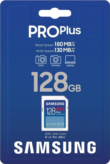 Карта пам'яті Samsung Pro Plus SDXC 128GB UHS-I U3 (MB-SD128S/EU) - зображення 5