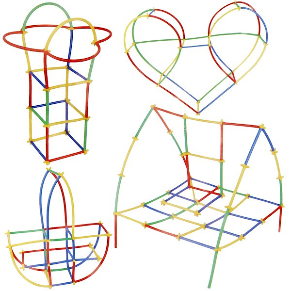 Конструктор Springos соломинки 800 елементів (5907719463551) - зображення 4