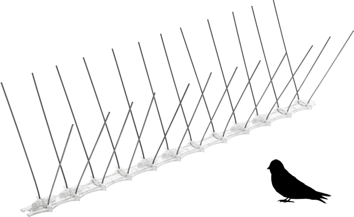 Kolce nierdzewne na ptaki Kadax 33 x 10 cm 9 szt. (K552) - obraz 8