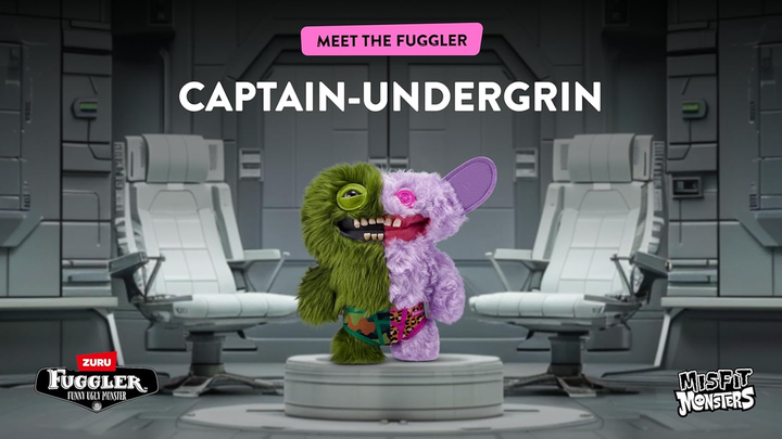 Плюшевые монстры Фуглер Монстрс Капитан Андергрин ZURU Fuggler Monster Captain-Undergrin 15726L - изображение 4