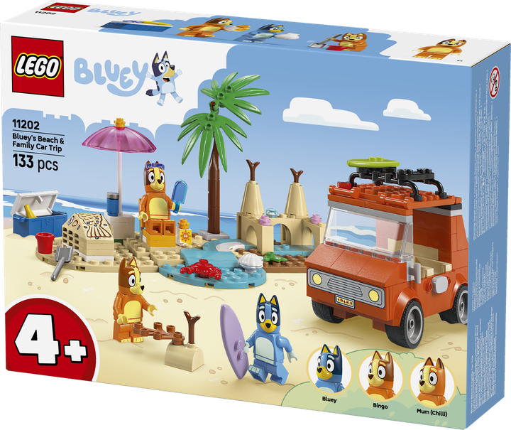 Лего Блуї Пляж і сімейна поїздка на автомобілі Блуї Lego Bluey 11202 - зображення 6