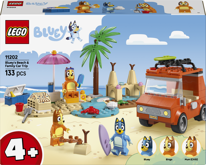 Лего Блуї Пляж і сімейна поїздка на автомобілі Блуї Lego Bluey 11202 - зображення 7