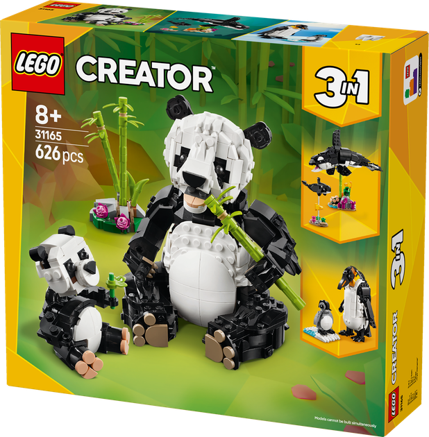 Конструктор Лего Креатор 3 в 1 Панда Дикие животные семейство панд Lego Creator 31165 - Фото 5 Конструктор Лего Креатор 3 в 1 Панда Дикие животные семейство панд Lego Creator 31165 - изображение 5