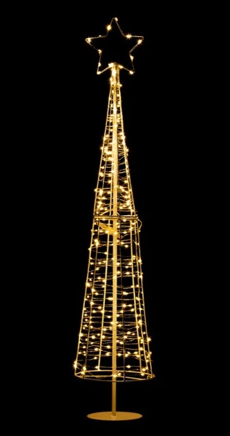 Світлодіодна ялинка Springos CL1237 різдвяна прикраса 100 см 250 LED (5908455305228) - зображення 5