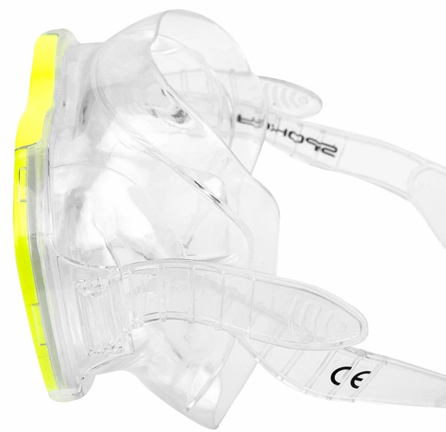 Zestaw do nurkowania Spokey maska + fajka + płetwy r. 28-31 Bojko 928215 Żółty (5902693282150) - obraz 7