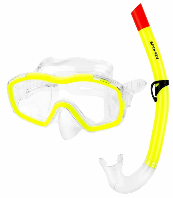 Zestaw do nurkowania Spokey maska + fajka + płetwy r. 28-31 Bojko 928215 Żółty (5902693282150) - obraz 8