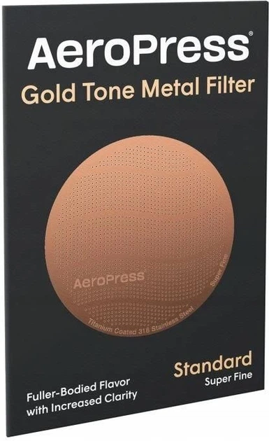 Фільтр AeroPress Standard з нержавіючої сталі золотистий (85276082707) - зображення 2