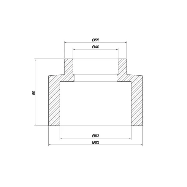 Муфта PPR Thermo Alliance 63х40 - Фото 2 Муфта PPR Thermo Alliance 63х40 - изображение 2