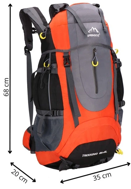 Туристичний рюкзак Springos 70 L багатофункціональний з свистком (5907719484419) - зображення 11