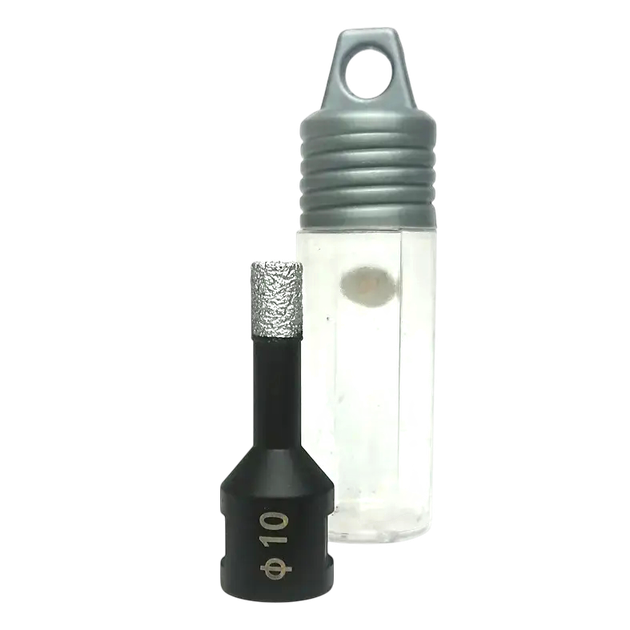 Вакуумная алмазная коронка для плитки Drills-King 10 мм, М14 - Фото 1 Вакуумная алмазная коронка для плитки Drills-King 10 мм, М14 - изображение 1