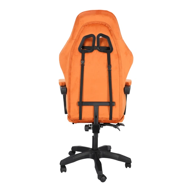 Ігрове крісло Hedo 100048 з висувною підставкою для ніг Коричневе (5907184130101) - зображення 8