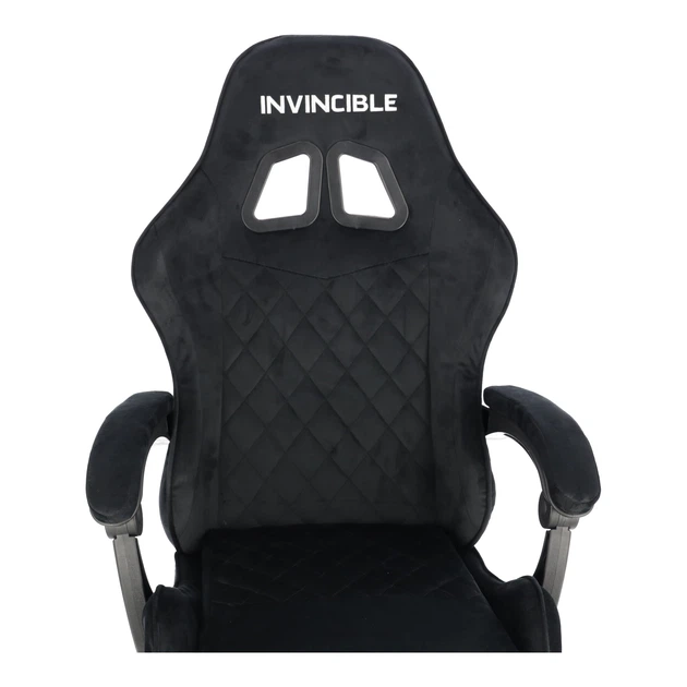 Ігрове крісло Hedo 100049 з висувною підставкою для ніг Чорне (5907184130118) - зображення 9