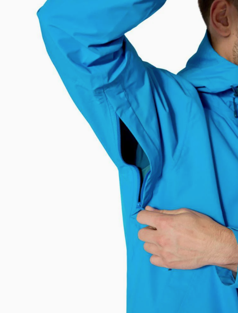 Куртка мужская мембранная Rab Downpour Jacket, Maya Blue, S (RB QWI-06-MYB-SML) - изображение 9
