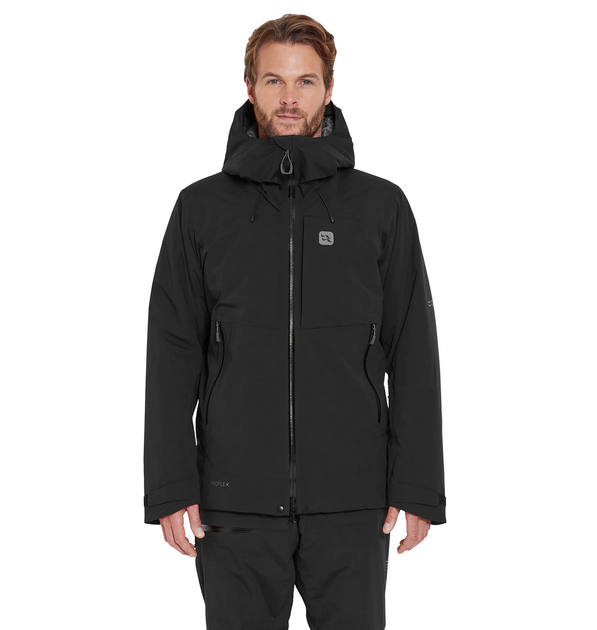 Куртка мужская горнолыжная мембранная Rab Khroma Diffract Jacket, Black, M (RB QIP-37-BLK-MED) - Фото 3 Куртка мужская горнолыжная мембранная Rab Khroma Diffract Jacket, Black, M (RB QIP-37-BLK-MED) - изображение 3