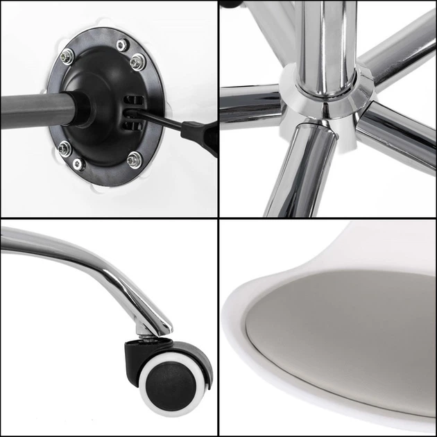 Fotel dziecięcy do biurka Springos HF0040 Biało-szary (5908455304696) - obraz 10