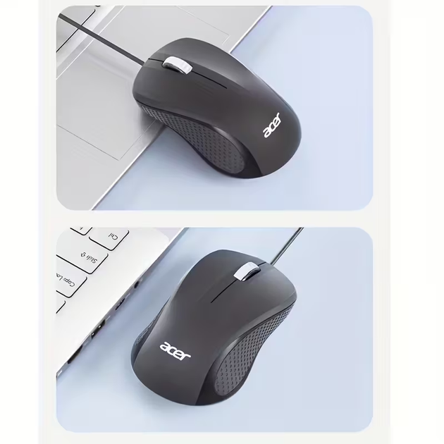 Мишка ігрова Acer M113 безшумна, миша для ноутбука чи комп'ютера дротова - зображення 4