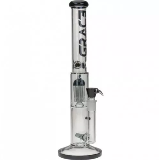 Бонг стеклянный Grace Glass Limited Edition Black Barrel Bong 42 см боросиликатное стекло Лимитированная модель Грейс Гласс Черного цвета - Фото 2 Бонг стеклянный Grace Glass Limited Edition Black Barrel Bong 42 см боросиликатное стекло Лимитированная модель Грейс Гласс Черного цвета - изображение 2
