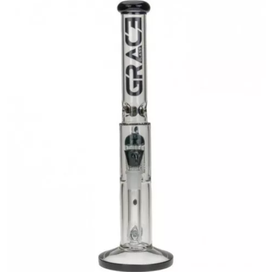 Бонг стеклянный Grace Glass Limited Edition Black Barrel Bong 42 см боросиликатное стекло Лимитированная модель Грейс Гласс Черного цвета - Фото 3 Бонг стеклянный Grace Glass Limited Edition Black Barrel Bong 42 см боросиликатное стекло Лимитированная модель Грейс Гласс Черного цвета - изображение 3