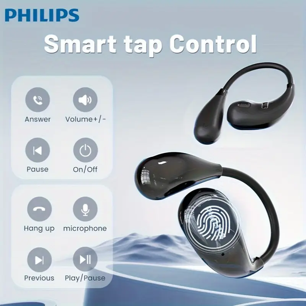 Bluetooth-навушники Philips AT2769 для спорту/ Black - зображення 4