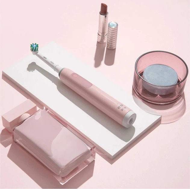 Zestaw szczoteczek elektrycznych Oral-B Pro3 3900N Black CA + Pink CA (8006540760277) (955555915389967) - Outlet - obraz 2