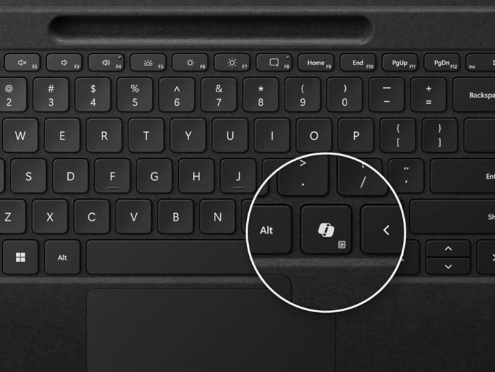 Клавіатура бездротова Microsoft Surface Pro Flex Commercial Bluetooth Black (ZRA-00008) - зображення 2