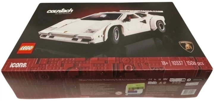 Конструктор LEGO Icons Lamborghini Countach 5000 Quattrovalvole 1506 елементів (10337) (955555915424186) - Уцінка - зображення 5