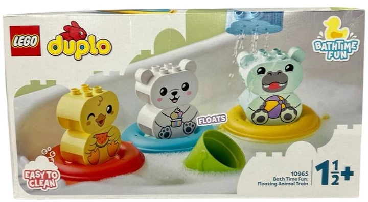 Zestaw klocków LEGO DUPLO My First Zabawa w kąpieli: Pływający pociąg ze zwierzętami 14 elementów (10965) (955555915232340) - Outlet - obraz 3