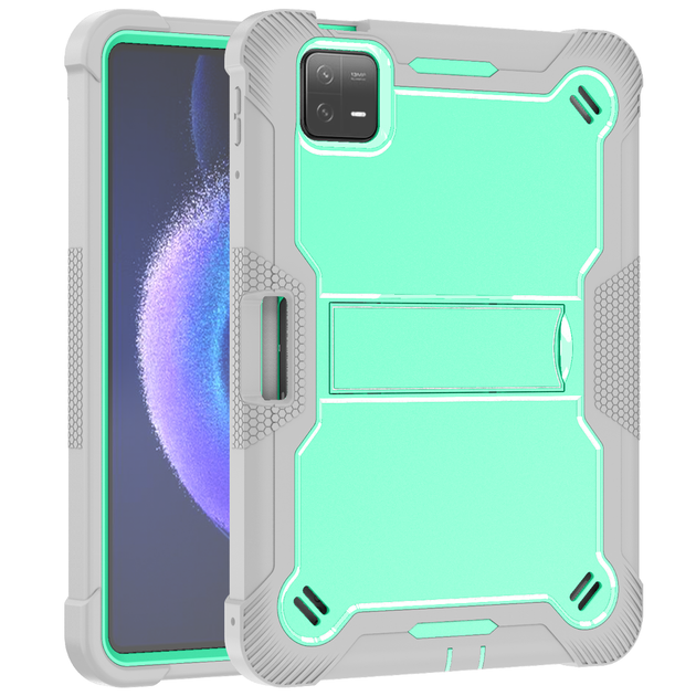 Противоударный чехол с подставкой Shockprof Capsule для планшета Xiaomi Pad 6 / Pad 6 Pro 11" 2023 (Бирюзовый) - Фото 3 Противоударный чехол с подставкой Shockprof Capsule для планшета Xiaomi Pad 6 / Pad 6 Pro 11" 2023 (Бирюзовый) - изображение 3