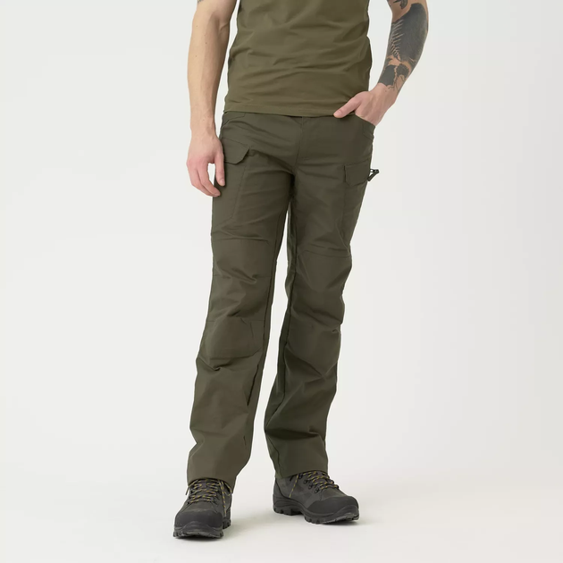 Брюки тактические Helikon-Tex UTP Pants - PolyCotton Stretch Ripstop, Taiga Green, XL - изображение 2