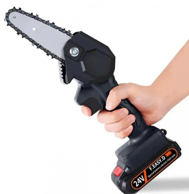 Аккумуляторная цепная мини-пила Chainsaw 24V, 6" (в кейсе, 2 аккумулятора) - Фото 11 Аккумуляторная цепная мини-пила Chainsaw 24V, 6" (в кейсе, 2 аккумулятора) - изображение 11