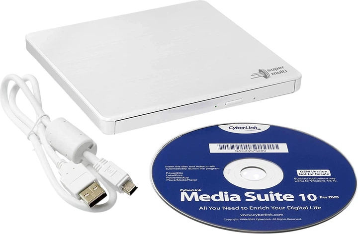 Зовнішній DVD-привід Hitachi-LG GP60NW60 (GP60NW60.AUAE12W) - зображення 4