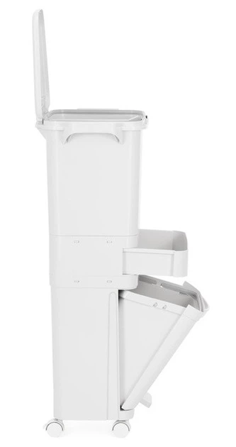 Kosz do segregacji SPRINGOS HA1110 42 l Biały (5908455307307) - obraz 3
