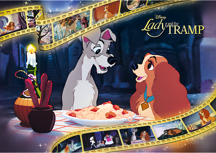 Puzzle Trefl Premium Disney Zakochany Kundel 1000 elementów 10830 (5900511108309) - obraz 3