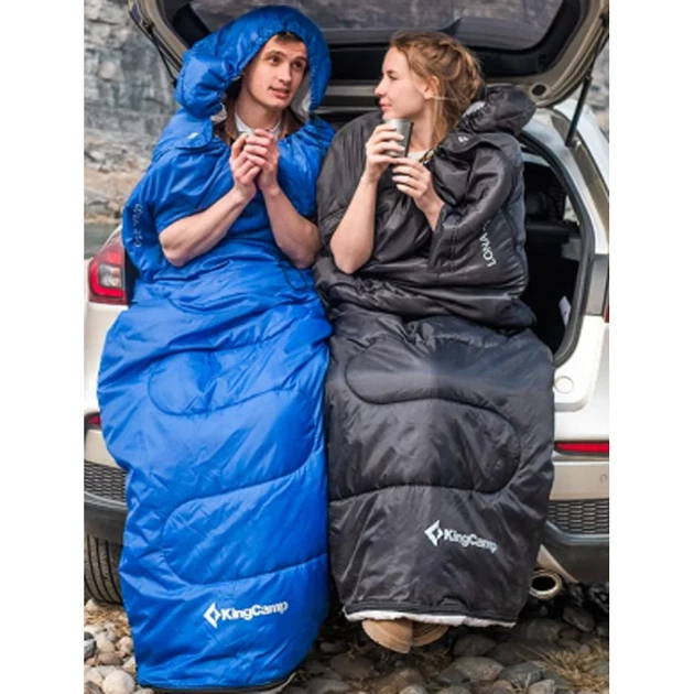 Спальний мішок KingCamp Lona 250 Comf +12°C / Lim +7°C / Extr -3°C Blue - зображення 3