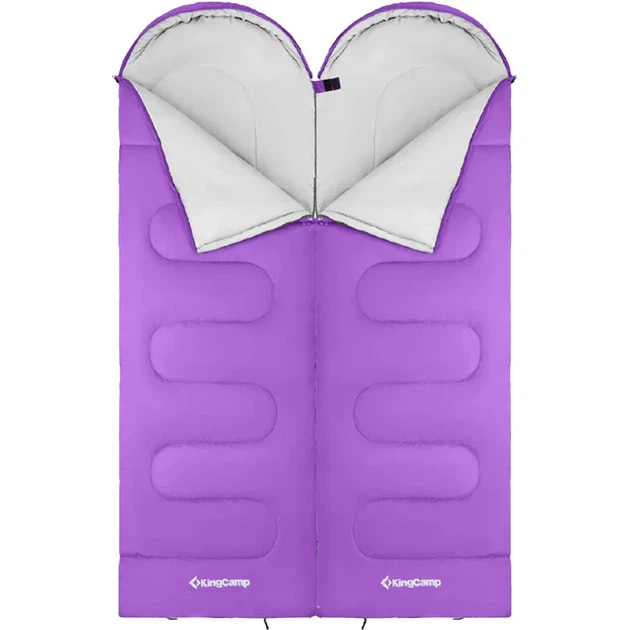 Спальний мішок KingCamp Oasis 250 Comf +12°C / Lim +7°C / Extr -3°C Purple - зображення 2