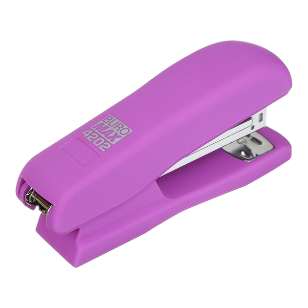 Степлер пластиковый, RUBBER TOUCH, 20 л., (скобы №24; 26), 127х54х33 мм, фиолетовый - изображение 4