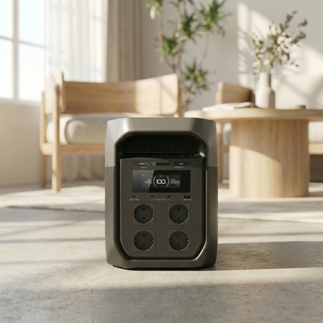 Зарядна станція EcoFlow DELTA 3 MAX (EU) 2048 Wh / 2400W – електростанція екофло для дому та квартири (FD3M-G-EU-CBOX) - зображення 2
