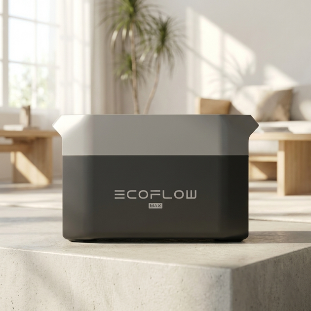 Зарядна станція EcoFlow DELTA 3 MAX (EU) 2048 Wh / 2400W – електростанція екофло для дому та квартири (FD3M-G-EU-CBOX) - зображення 4