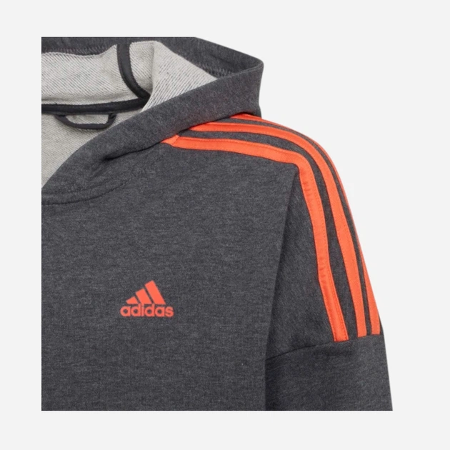 Komplet sportowy chłopięcy Adidas JB Cotton TS GT0338 128 cm Szary (4064056828168) - obraz 7