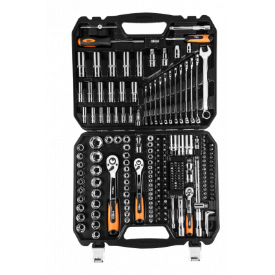 Набір інструментів Neo Tools 219 шт., 1/2", 3/8", 1/4", CrV (08-671) - Фото 1 Набір інструментів Neo Tools 219 шт., 1/2", 3/8", 1/4", CrV (08-671) - зображення 1