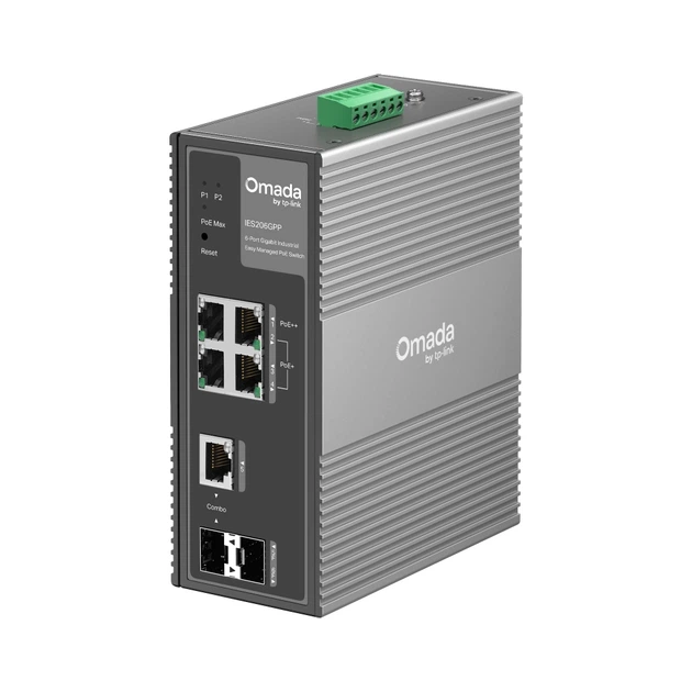 Промисловий комутатор IES206GPP 4xGE (PoE), 120W, 1xGE/SFP, 1xSFP WebSmart TP-Link (teh0018291) - Фото 2 Промисловий комутатор IES206GPP 4xGE (PoE), 120W, 1xGE/SFP, 1xSFP WebSmart TP-Link (teh0018291) - зображення 2