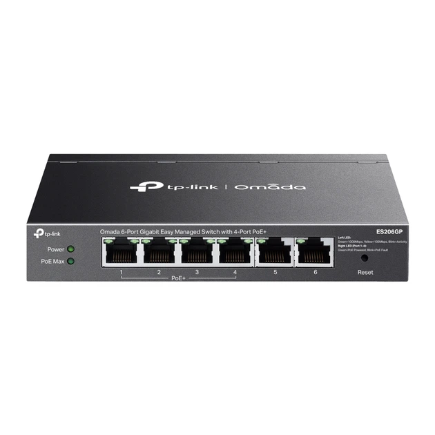 Комутатор ES206GP 6xGE (4xPoE), 65W, WebSmart TP-Link (teh0018251) - зображення 2