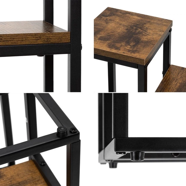 Kwietnik Springos GA0210 metalowy Brązowy (5908455305075) - obraz 8